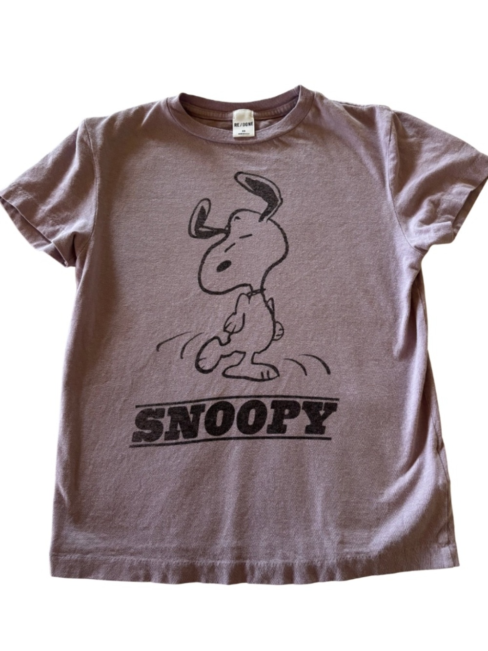 Re/Done Vintage Classic Snoopy Dancing Tee